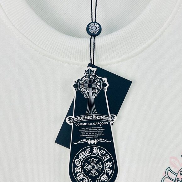 Chrome Hearts Solid Color Cross Print Crewneck Sweatshirt - Picture 5 of 7